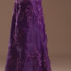 purple introduction gown skirt